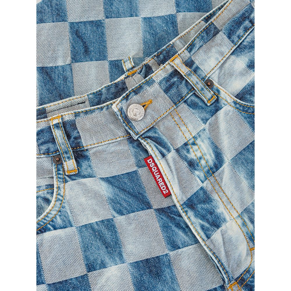 Dsquared2 Blue Cotton Jeans & Pant