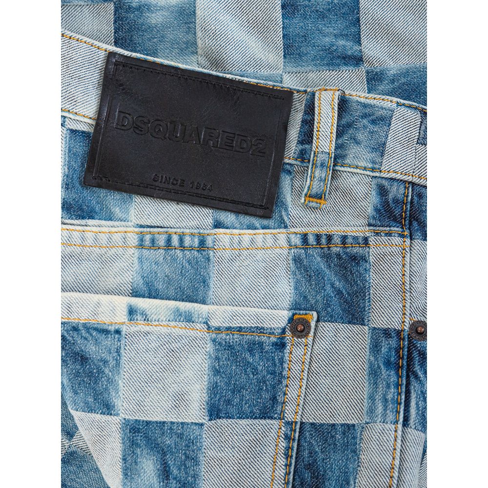 Dsquared2 Blue Cotton Jeans & Pant