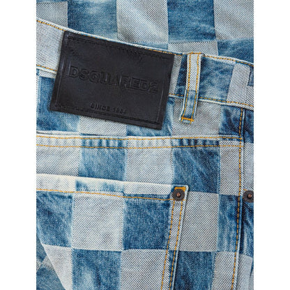 Dsquared2 Blue Cotton Jeans & Pant