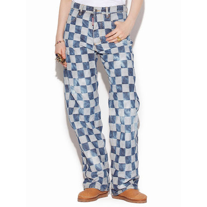 Dsquared2 Blue Cotton Jeans & Pant