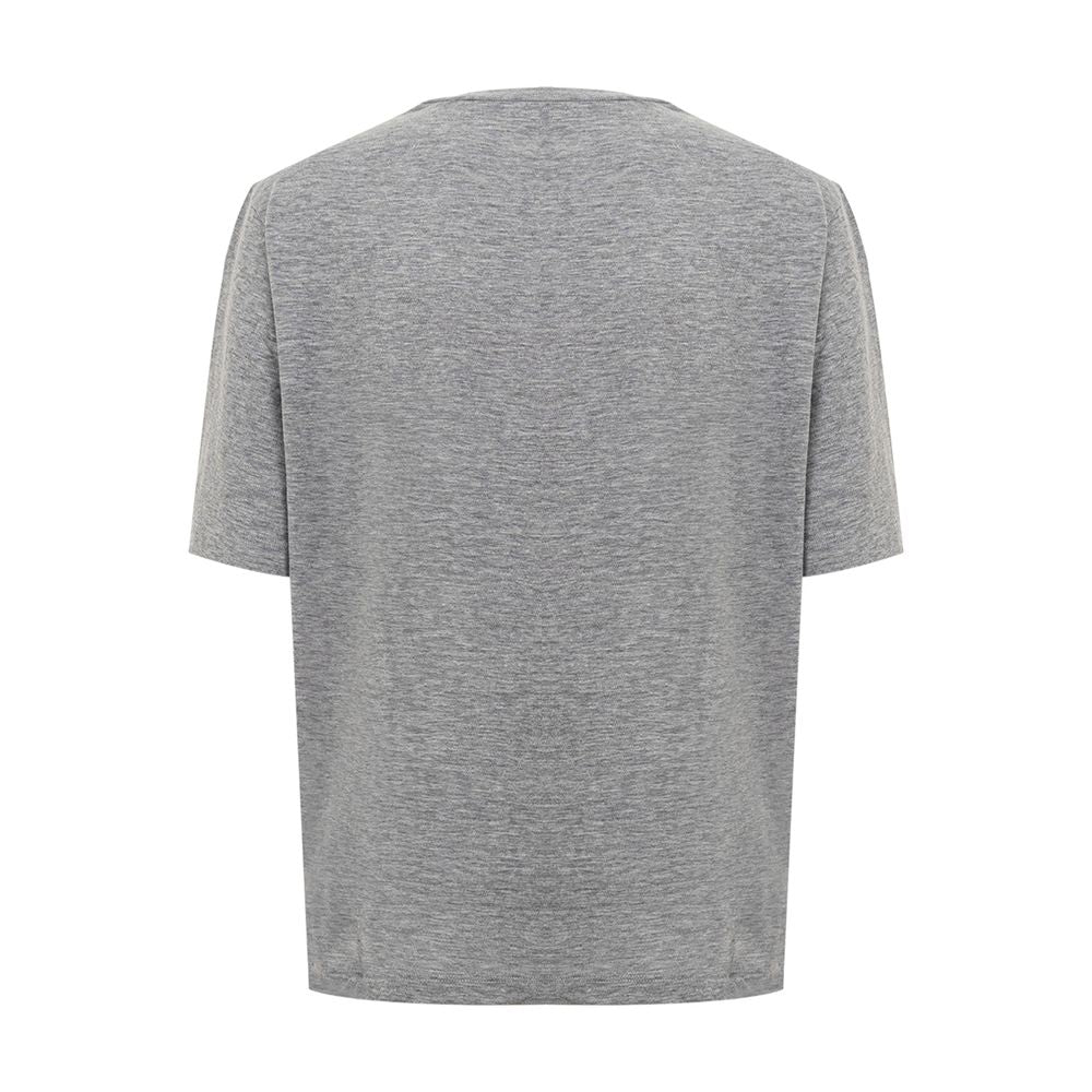 Chic Gray Cotton Tee by Dsquared2 for the Modern Woman