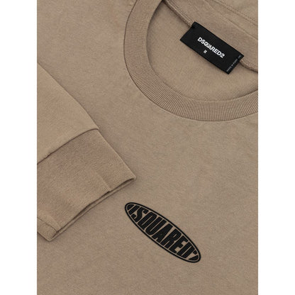 Dsquared2 Beige Cotton T-Shirt