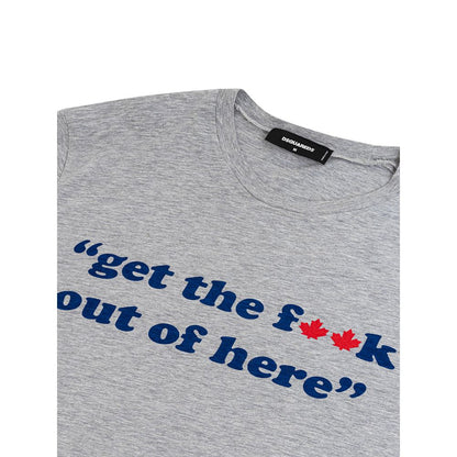Dsquared² Gray Cotton T-Shirt for Men