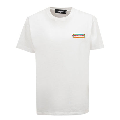Chic White Cotton Staple Tee by Dsquared2