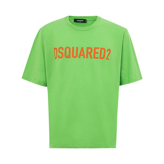 Dsquared2 Electric Green Cotton T-Shirt for Men