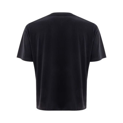 Brand's Black Cotton T-Shirt - Classic Comfort Staple