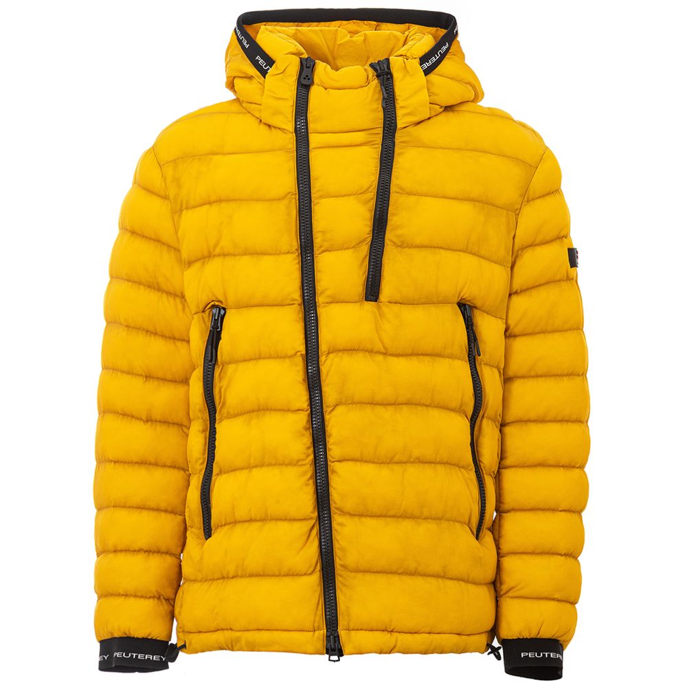Peuterey - Men’s Lightweight Hooded Jacket in Sunshine Yellow with Black Details