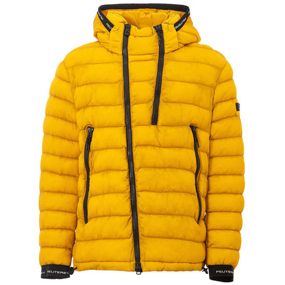 Peuterey - Men’s Lightweight Hooded Jacket in Sunshine Yellow with Black Details
