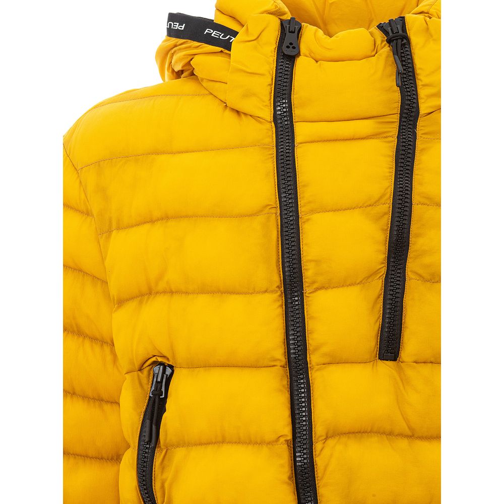Peuterey - Men’s Lightweight Hooded Jacket in Sunshine Yellow with Black Details