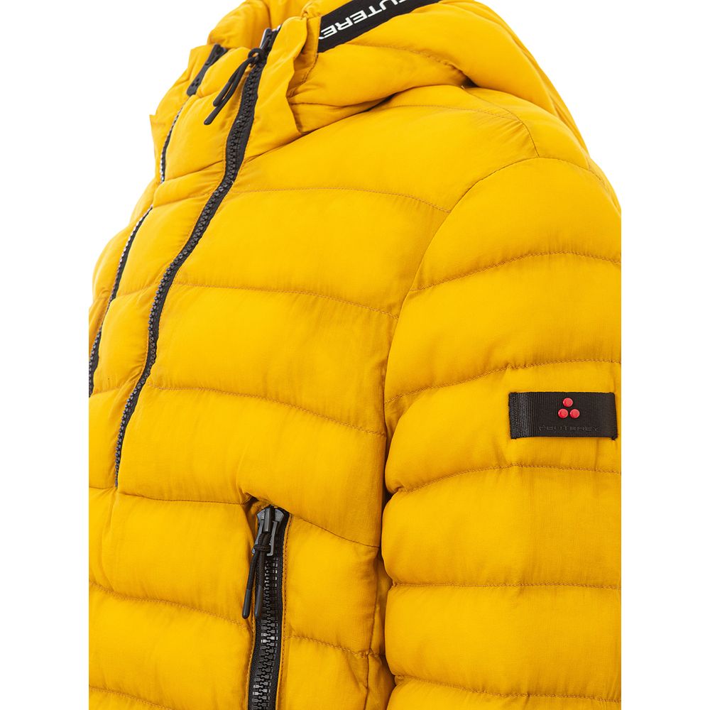 Peuterey - Men’s Lightweight Hooded Jacket in Sunshine Yellow with Black Details