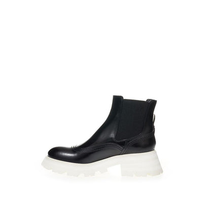 Alexander McQueen - Monochrome Chunky Sole Chelsea Boots