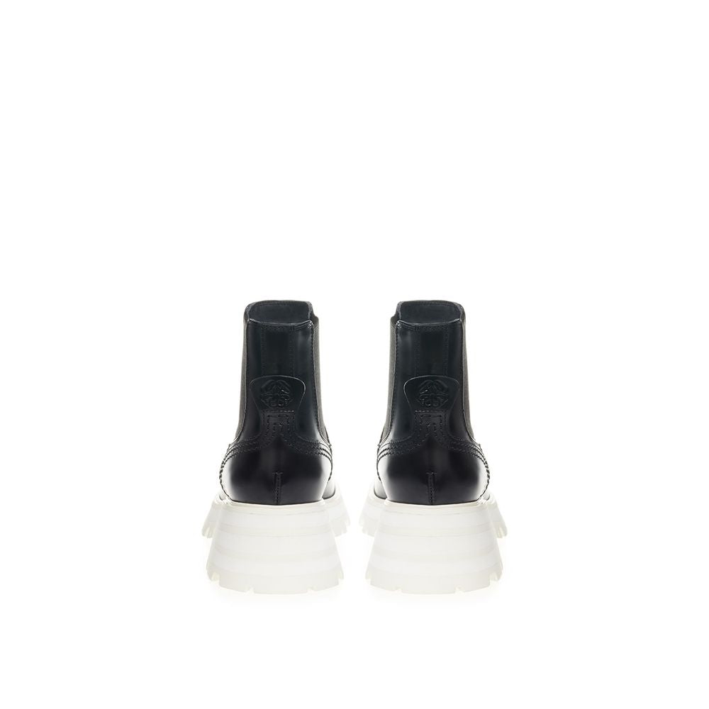 Alexander McQueen - Monochrome Chunky Sole Chelsea Boots