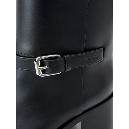 Burberry Black Leather Boot - Timeless Elegance for Every Occasion