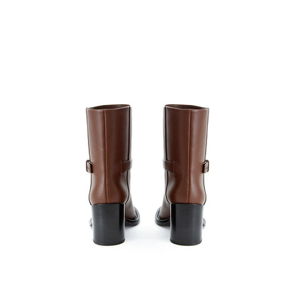 Burberry Brown Leather Boot: Timeless Elegance Redefined
