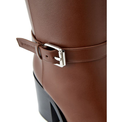 Burberry Brown Leather Boot: Timeless Elegance Redefined