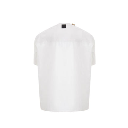 Brand White Cotton Sweater - Classic Comfort for Every Occasion