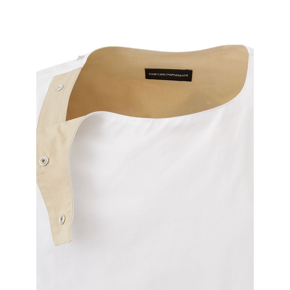 Brand White Cotton Sweater - Classic Comfort for Every Occasion