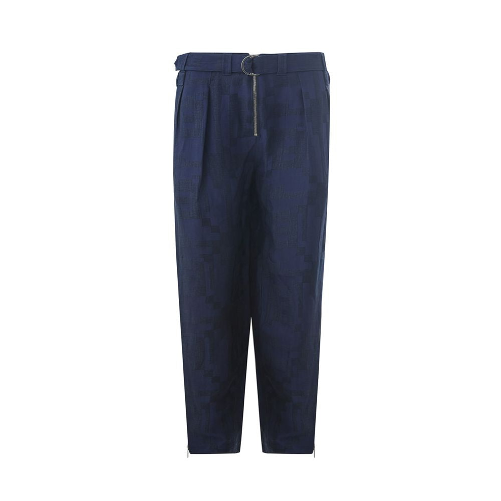 Emporio Armani Blue Linen Pants
