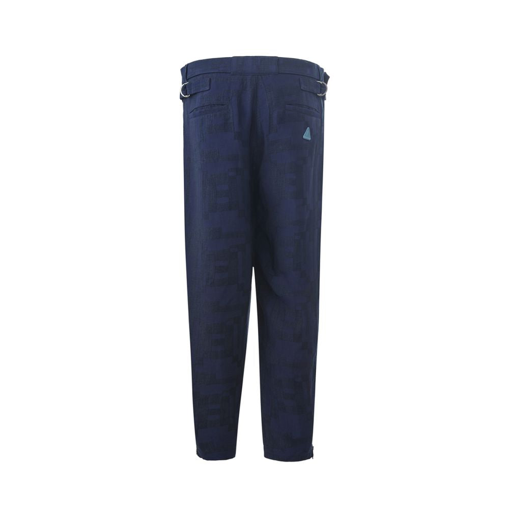 Emporio Armani Blue Linen Pants