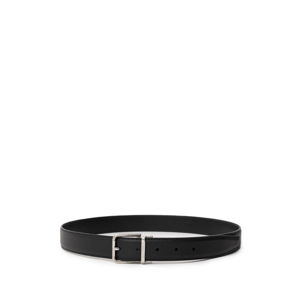 Dolce & Gabbana Elegance Black Leather Belt