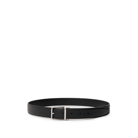 Dolce & Gabbana Elegance Black Leather Belt