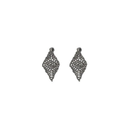 Brunello Cucinelli Faceted Silver Earrings