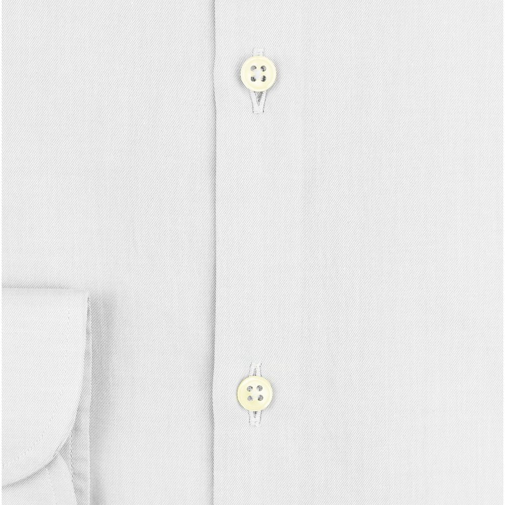 Bagutta White Cotton Shirt - Slim Fit Elegance for Warm Weather