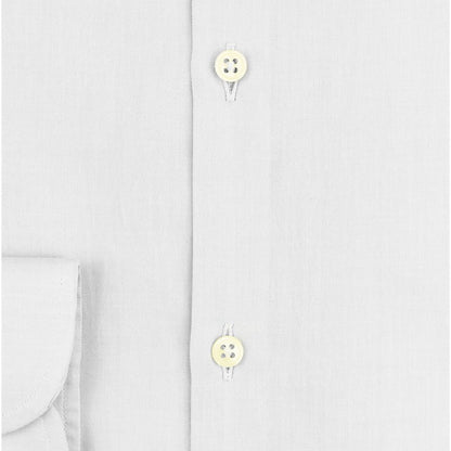 Bagutta White Cotton Shirt - Slim Fit Elegance for Warm Weather