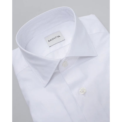 Bagutta White Cotton Shirt - Slim Fit Elegance