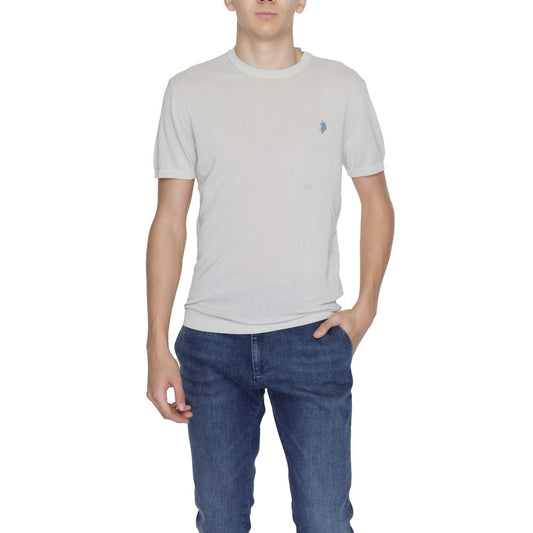 U.S. Polo Assn. Gray Cotton T-Shirt for Men