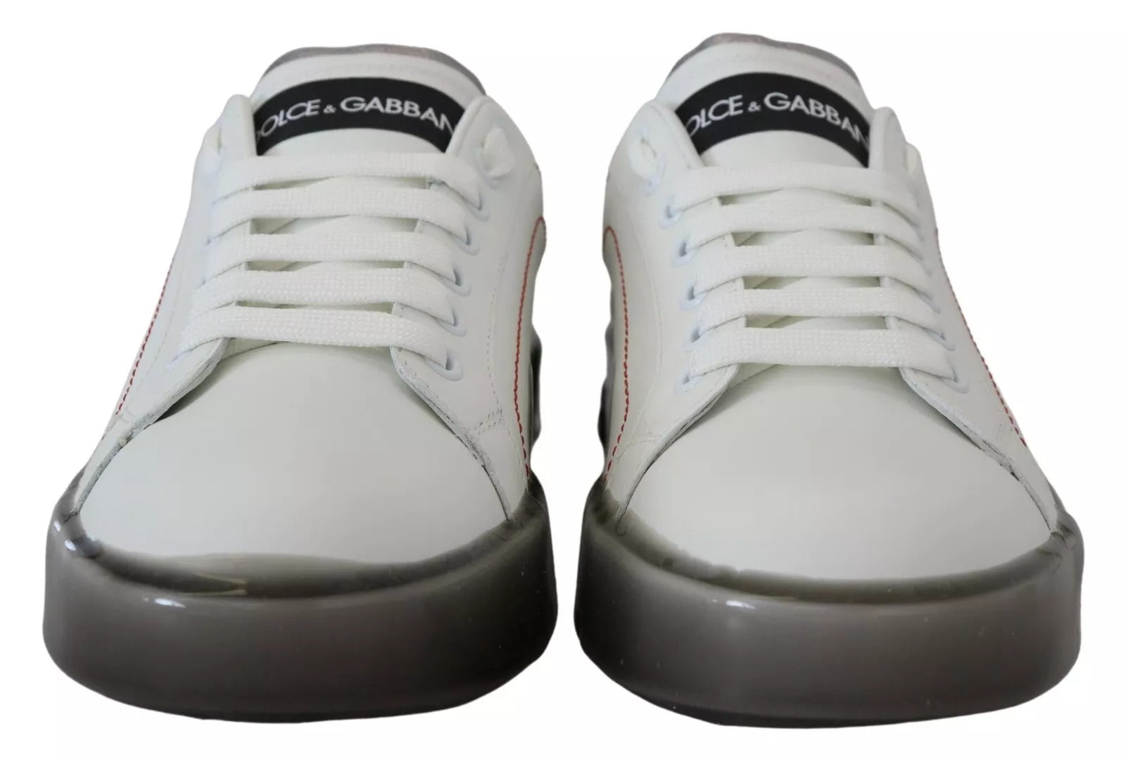 Dolce & Gabbana White Leather Portofino Sneakers for Women