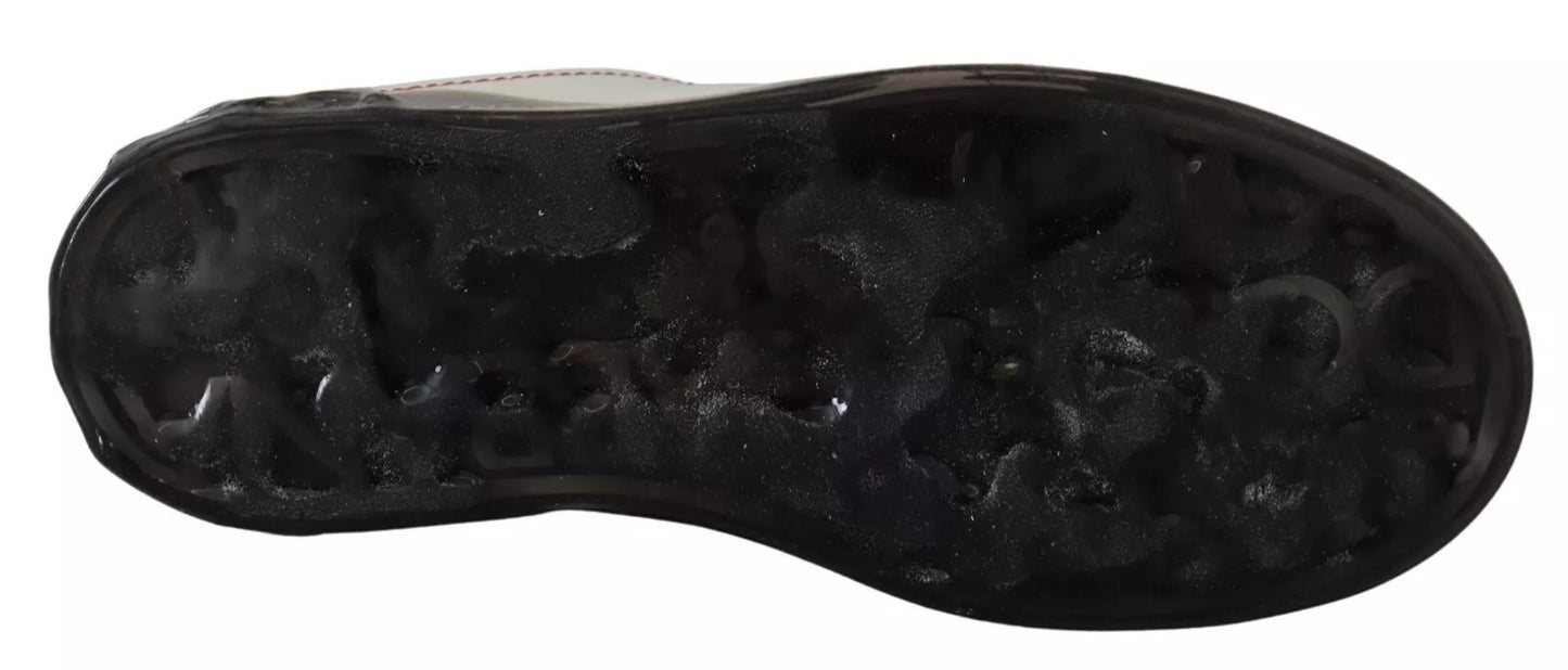 Dolce & Gabbana White Leather Portofino Sneakers for Women
