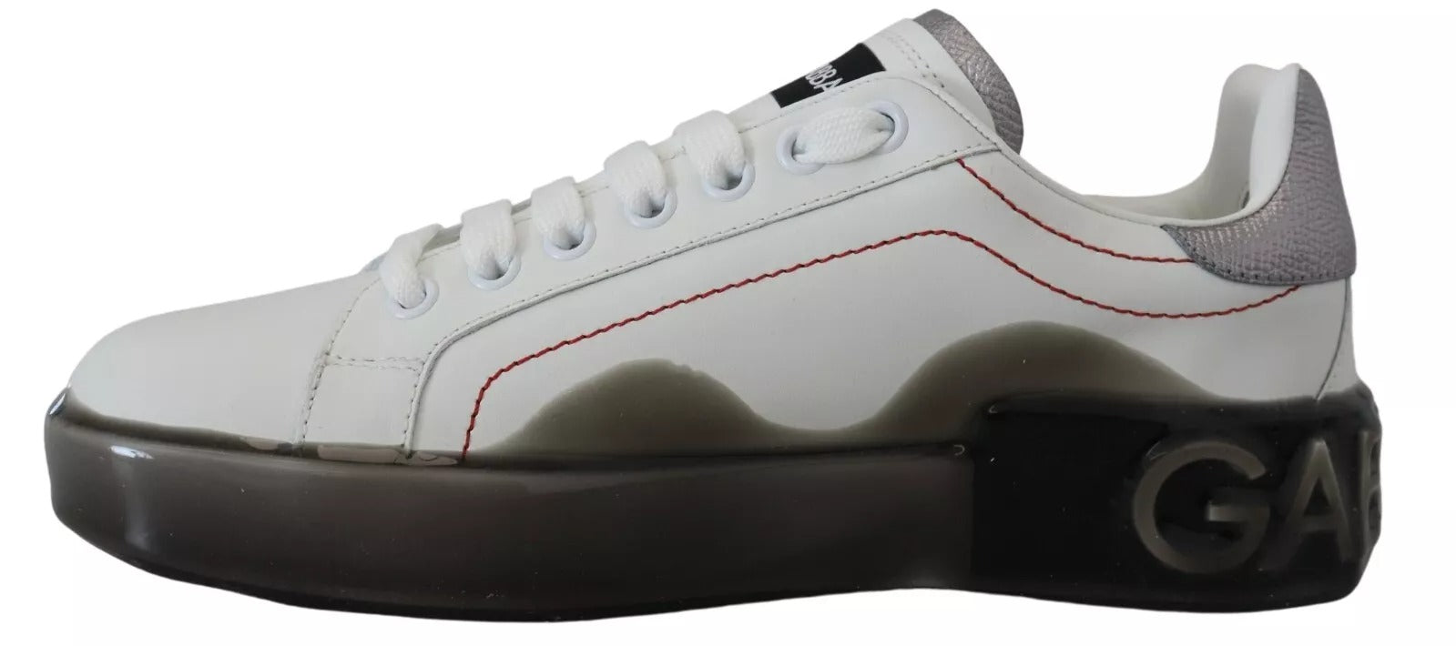 Dolce & Gabbana White Leather Portofino Sneakers for Women