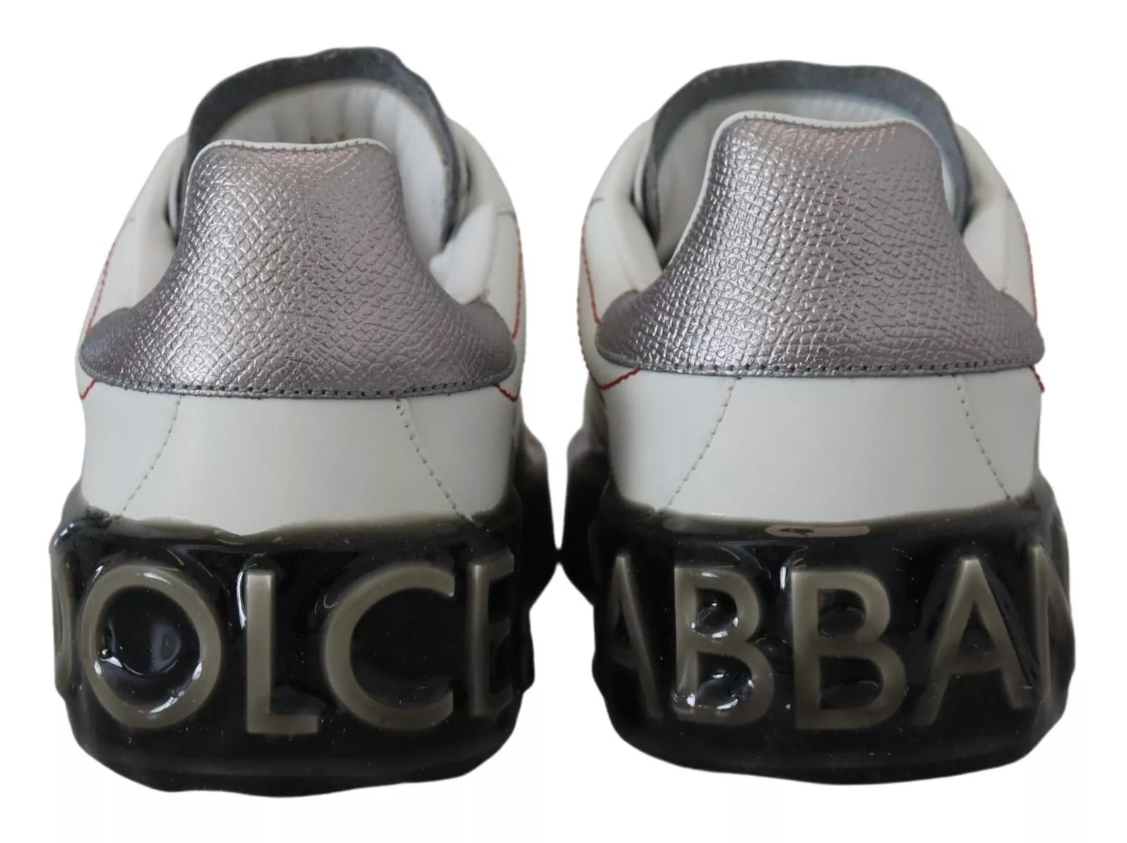 Dolce & Gabbana White Leather Portofino Sneakers for Women
