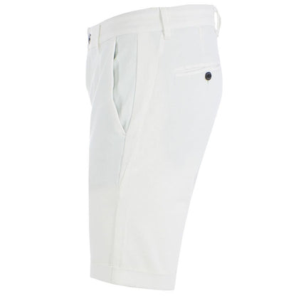 Yes Zee White Cotton Short
