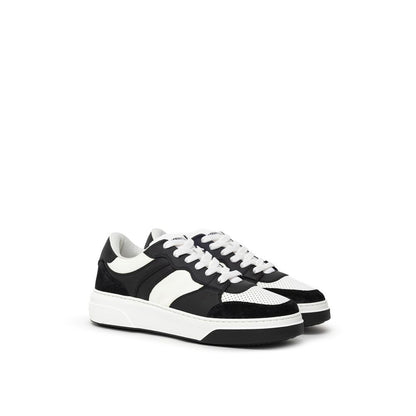 Dsquared2 Black And White Leather Sneaker
