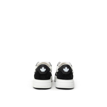 Dsquared2 Black And White Leather Sneaker