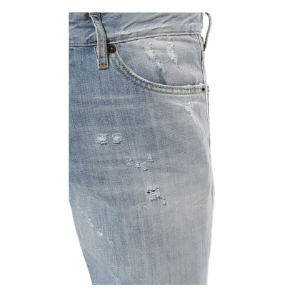 Dsquared2 Light Blue Distressed Slim Fit Jeans