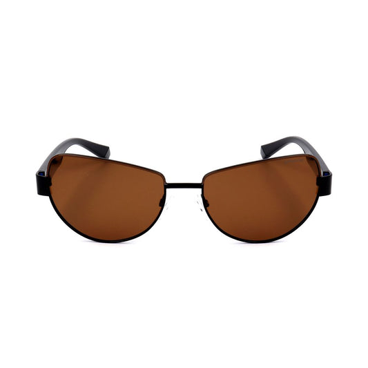 Polaroid Black Polycarbonate Sunglasses – Unisex Polarized Fashion Eyewear, 57mm