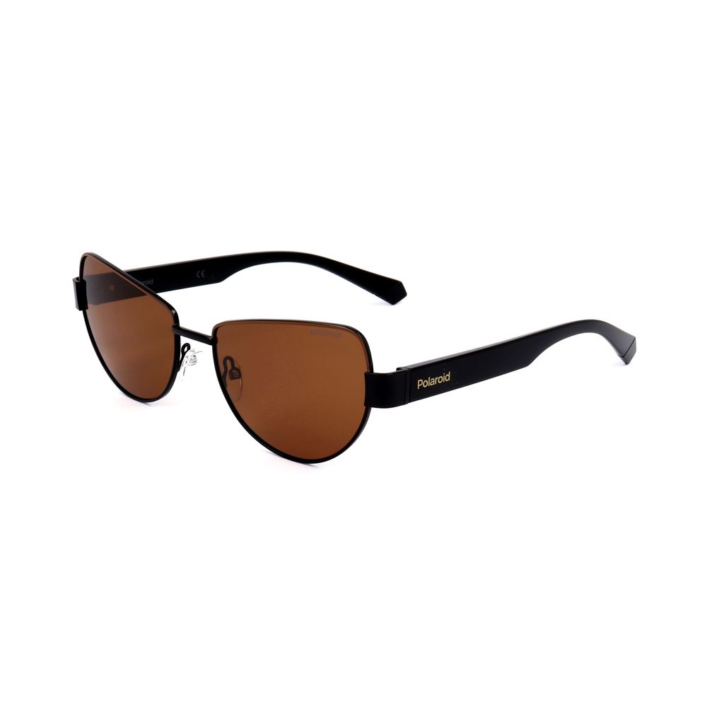 Polaroid Black Polycarbonate Sunglasses – Unisex Polarized Fashion Eyewear, 57mm