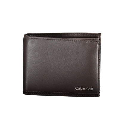 Calvin Klein Brown Leather Men's Wallet