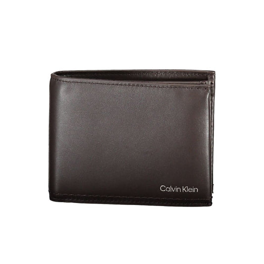 Calvin Klein Brown Leather Men's Wallet
