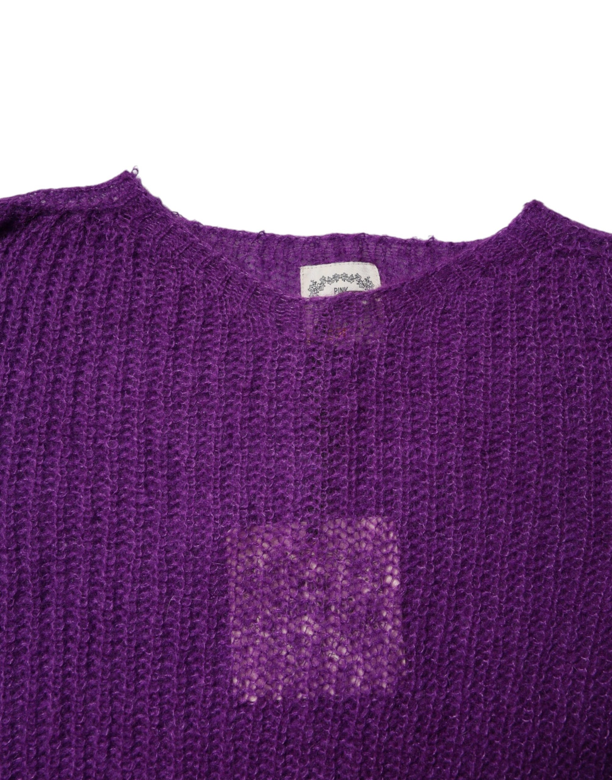 PINK MEMORIES Violet Knitted Long Sleeves Round Neck Sweater