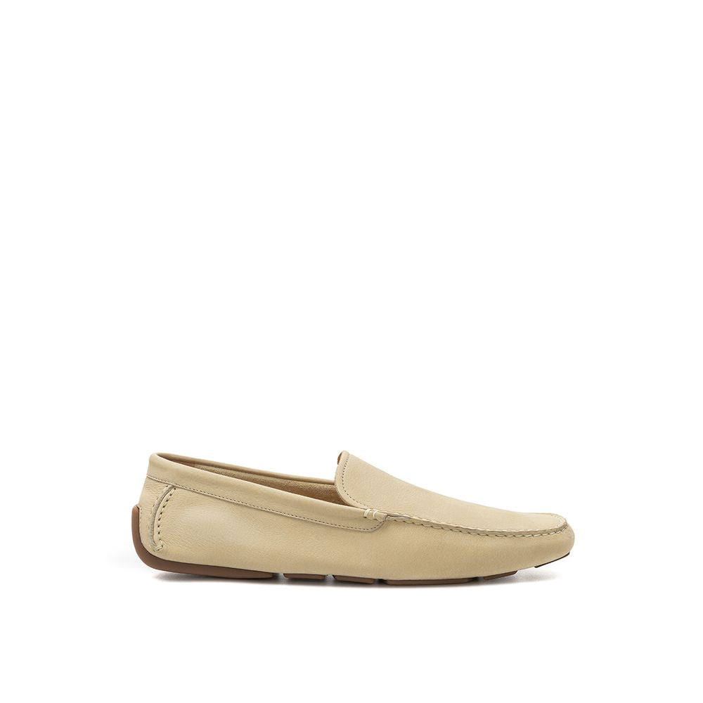 Bally Beige Leather Moccasin - Elegance Meets Comfort
