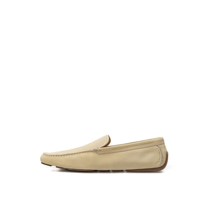 Bally Beige Leather Moccasin - Elegance Meets Comfort