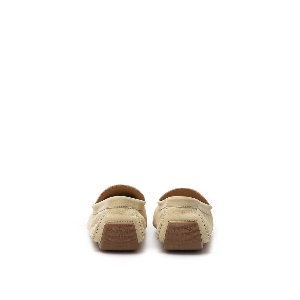 Bally Beige Leather Moccasin - Elegance Meets Comfort