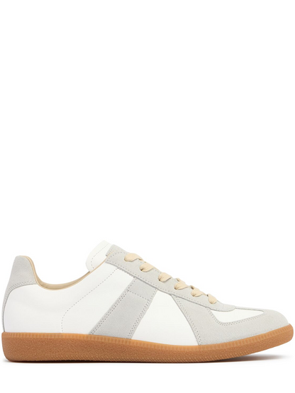 Maison Margiela Low Replica Leather And Suede Sneakers