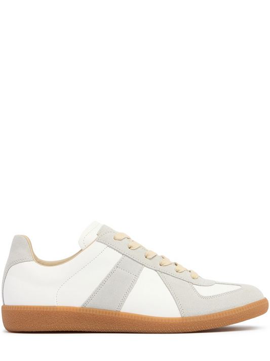 Maison Margiela Low Replica Leather And Suede Sneakers