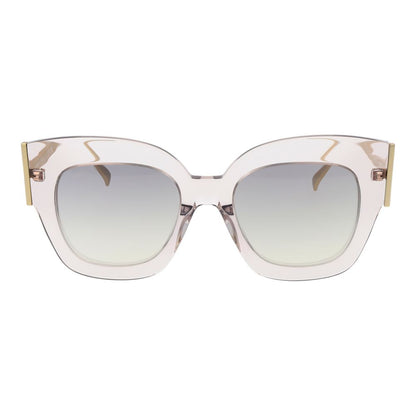 Tod's Women's Sunglasses – Pink Full-Rim Frame with Natural Mirrored Lenses, 52mm