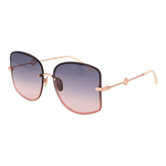 Maje Women’s Sunglasses – Rose Gold Butterfly Frame with Purple Gradient Lenses, 60mm